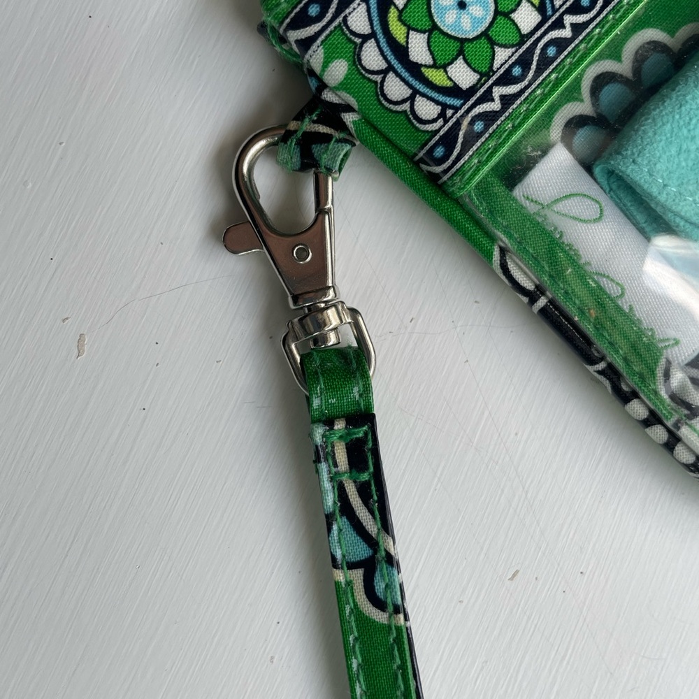 Vera Bradley Green & Blue Wristlet - Picture 5 of 5